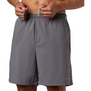 Columbia Men's 8" Back Cast III Gulf Stream Omni Shade Water shorts Gray S